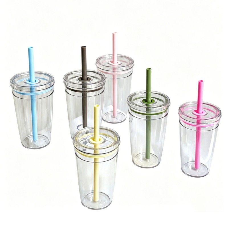 Skaidrus PC Straw Tumbler