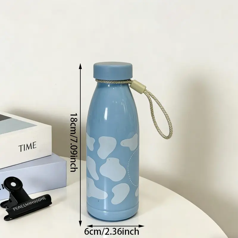 Cow Print Plastic Cola Shape Water Bottle