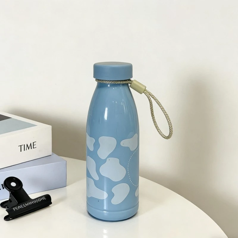 Cow Print Plastic Cola Shape Water Bottle