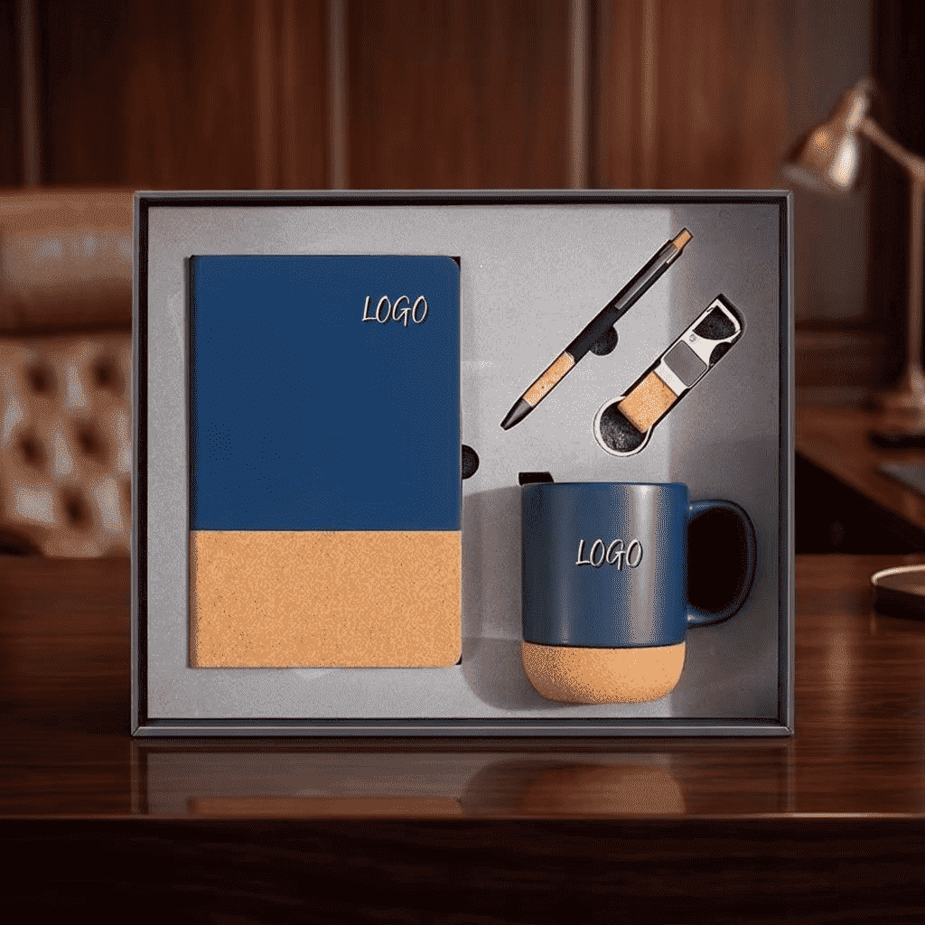 „Premium Cork Accent“ verslo dovanų rinkinys